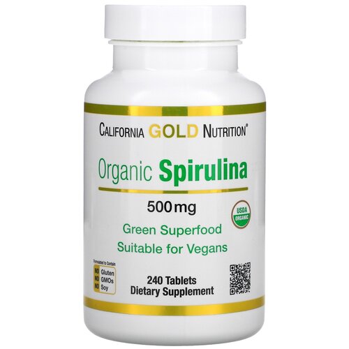 California Gold Nutrition Organic Spirulina ., 500 , 180 , 240 .   , -, 