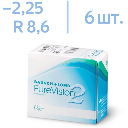   Bausch & Lomb PureVision 2 HD., 6 ., R 8,6, D -2,25   , -, 