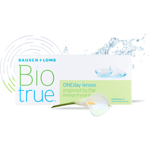   Bausch & Lomb Biotrue ONEday, 30 ., R 8,6, D -5,5, 1 .   , -, 