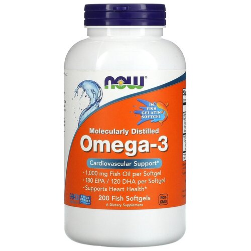  NOW Moleculary Distilled Omega-3, 400 , 200 .   , -, 