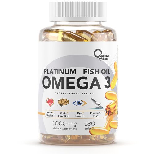 ���������� ������� Optimum system Platinum Fish oil Omega-3, 90 �, 180 ��.