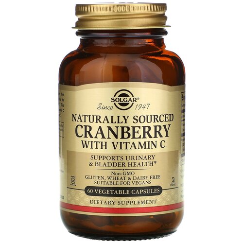 Solgar Natural Cranberry with Vitamin C ., 270 , 60 .   , -, 