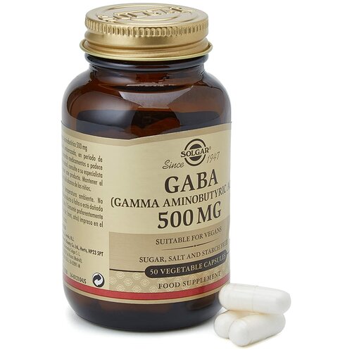 Solgar GABA 500 mg Vegetable Capsules, 50 .   , -, 