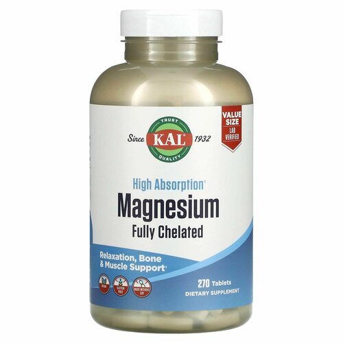 ���������� KAL ������ ��������, � ������� ����������, Magnesium fully chelated 270 ��������