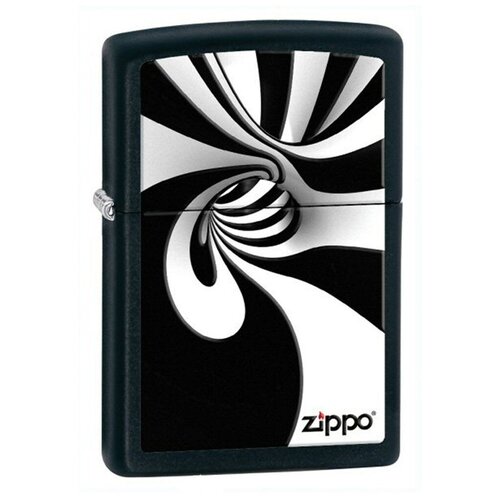   Zippo Black & White Spiral 28297