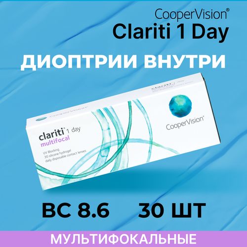   CooperVision Clariti 1 day Multifocal, 30 ., R 8,6, D +5, ADD: , , 1 .   , -, 