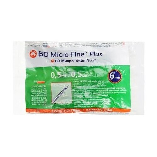  BD Micro-Fine Plus (3-.) 0,5  U100 31G (0.25   6 ) - 10     , -, 