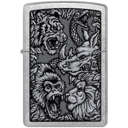     ZIPPO Classic 48567 Jungle Design   Street Chrome - 