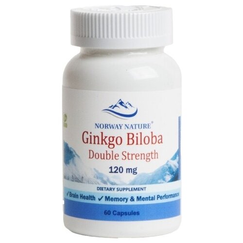 ���������� �������� ����� � ������� Norway Nature Ginkgo Biloba Double Strength 120 mg (60 ������)