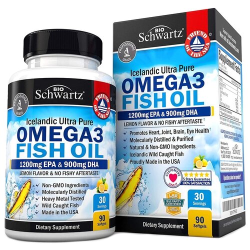 ���������� ������� BioSchwartz Omega 3 Fish Oil 1200mg EPA & 900mg DHA, 0.2 �, 90 ��.
