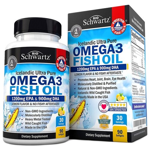  BioSchwartz Omega 3 Fish Oil 1200mg EPA & 900mg DHA, 0.2 , 90 .   , -, 