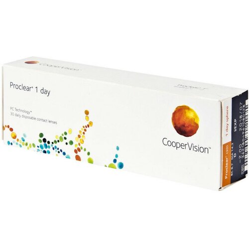 ���������� ����������� ���������� ����� CooperVision Proclear 1 Day, 30 ��., R 8,7, D -0,5, 1 ��.
