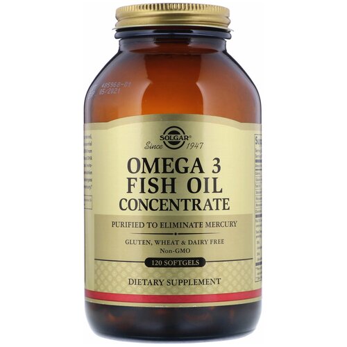 -3 Solgar, Omega-3, Fish Oil Concentrate, 120 , 60    , -, 