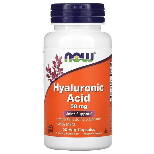 ���������� ������� NOW Hyaluronic Acid 50 ��, 80 �, 50 ��, 60 ��.
