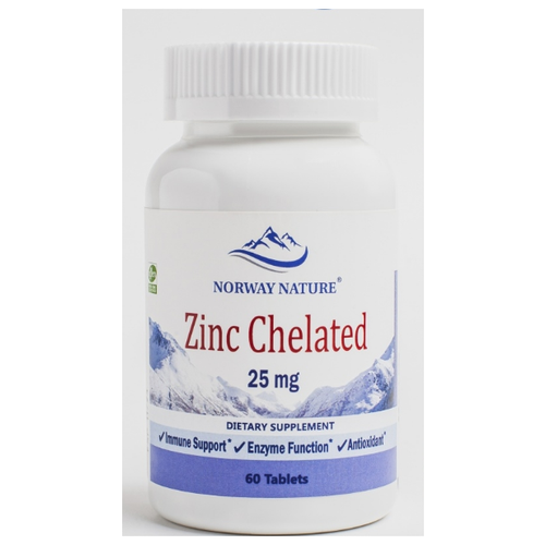 ���������� Norway Nature Zinc Chelated (���� �������� �����) 25 �� 60 �������� (Norway Nature)