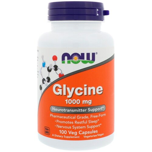 ���������� Now Foods, ������, Glycine, 1000 ��, 100 ����