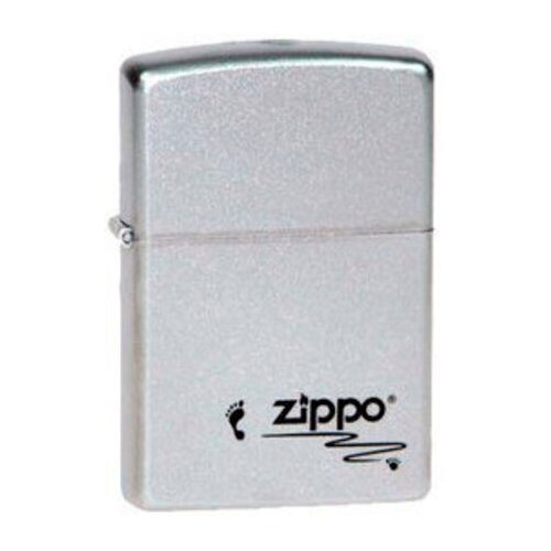  Zippo 205 Footprints   Satin Chrome, /, ,    , -, 