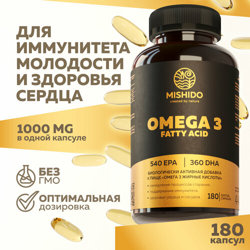  3 1000 MISHIDO 180    Omega 3   , -, 