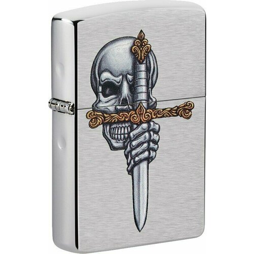  ZIPPO Sword Skull Desig   Brushed Chrome, /, , 38x13x57    , -, 