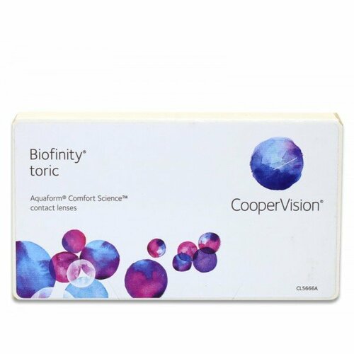    CooperVision Biofinity Toric., 3 ., R 8,7, D -6,5,CYL:-1,25,A:180, , 1 .