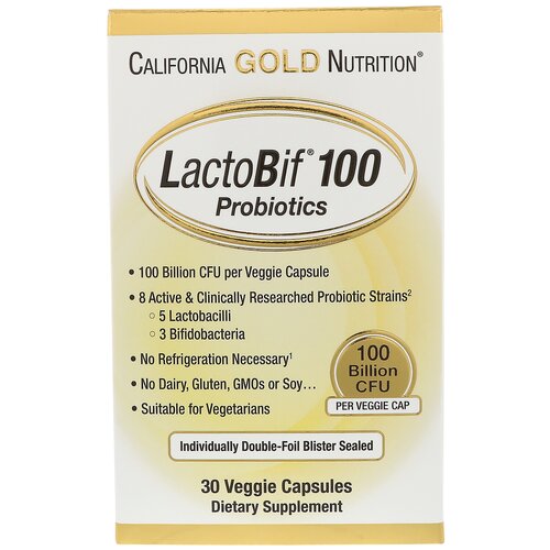 California Gold Nutrition LactoBif ., 100  , 70 , 30 ., , 1 .   , -, 