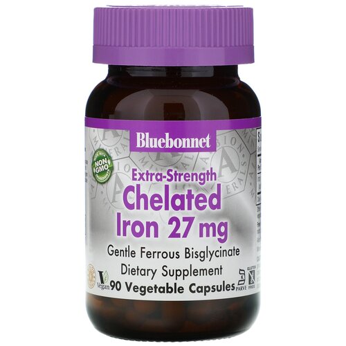  Bluebonnet Nutrition Extra-Strength Chelated Iron, 200 , 27 , 90 .   , -, 