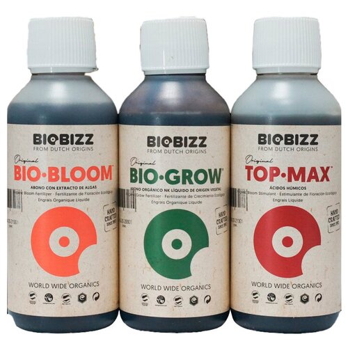 ���������� �������� ��������� BioBizz Pack Indoor (Bio-Grow + Bio-Bloom + Top-Max) 3�� �� 250��