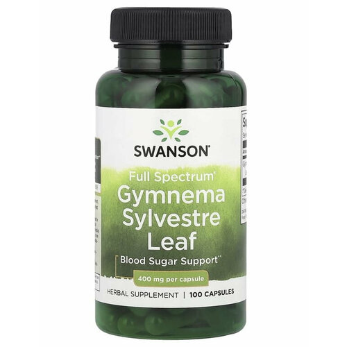 Swanson Gymnema Sylvestre Leaf Full Spectrum 400  100    , -, 