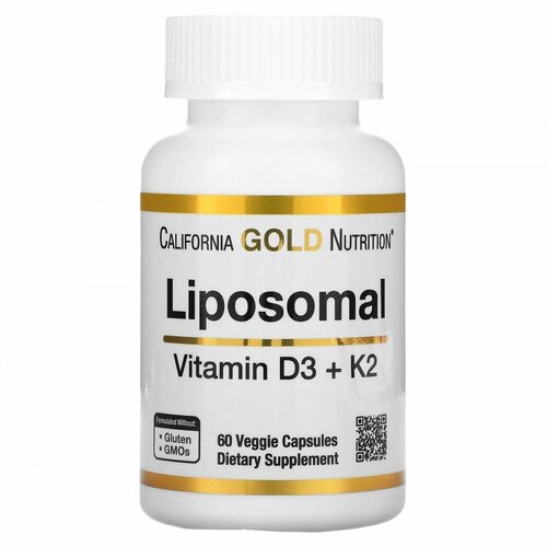 California Gold Nutrition Liposomal Vitamin K2+ D3 (  K2  D3) 60     , -, 