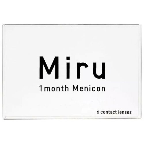   Menicon Miru 1month, 6 ., R 8,3, D -6, , 1 .   , -, 