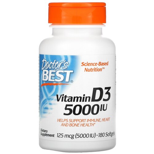 Doctor's Best Vitamin D3 ., 5000 , 70 , 180 .   , -, 