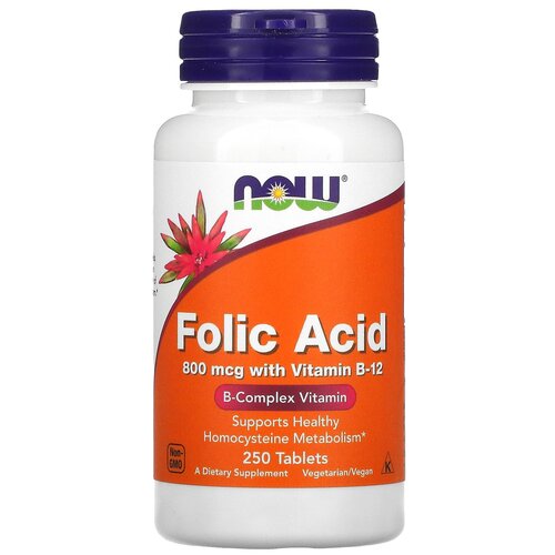  NOW Folic Acid with Vitamin B-12, 80 , 250 .   , -, 