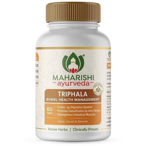 ���������� ������� Maharishi Ayurveda Triphala, 3 �� �� 60 �, 1000 ME, 180 ��, 3 ��.