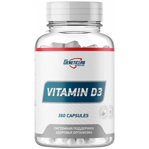 ���������� Geneticlab Nutrition Vitamin D3 (360 ������), 100 �, 360 ��.