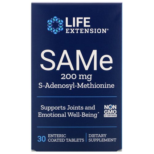 ���������� �������� Life Extension SAMe, 90 �, 200 ��, 30 ��.