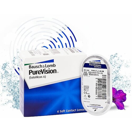   Bausch & Lomb PureVision, 6 ., R 8,3, D -0,5   , -, 