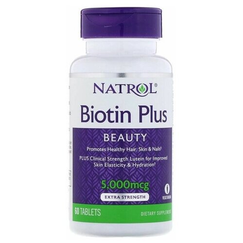  Natrol Biotin Plus, 80 , 5000 , 60 .   , -, 