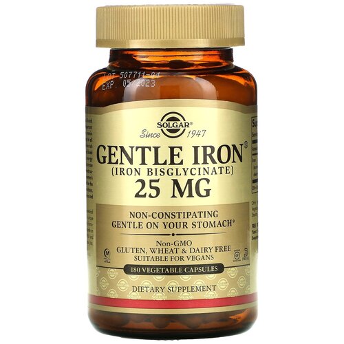 ���������� Gentle Iron (Iron Bisglycinate) ����., 25 ��, 180 ��., 1 ��.