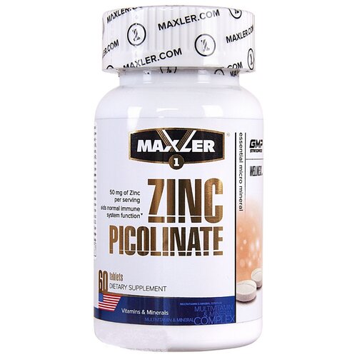 ���������� MAXLER Zinc Picolinate ���., 50 ��, 50 �, 60 ��., 1 ��.