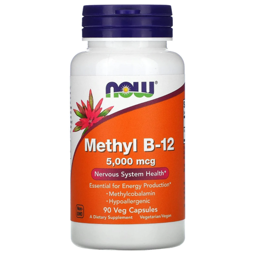 ���������� ������� NOW Methyl B-12 5000 ���, 70 �, 5000 ���, 90 ��.