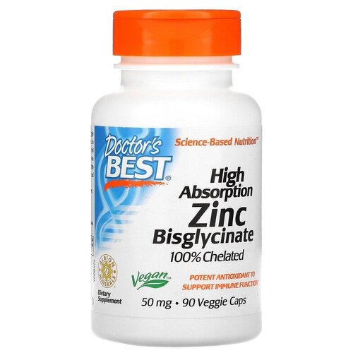  Doctor's Best High Absorption Zinc Bisglycinate 50  ., 70 , 50 , 90 .   , -, 