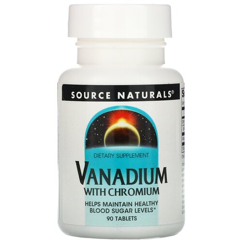 Vanadium with Chromium (  ) 90  (Source Naturals)   , -, 