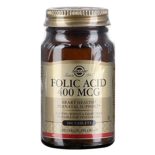 Solgar Folic Acid ., 400 , 60 , 100 .   , -, 