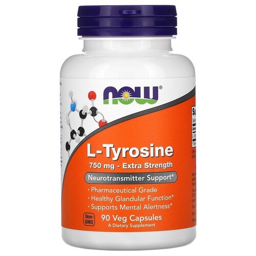  NOW L-Tyrosine Extra Strength, 160 , 750 , 90 .   , -, 