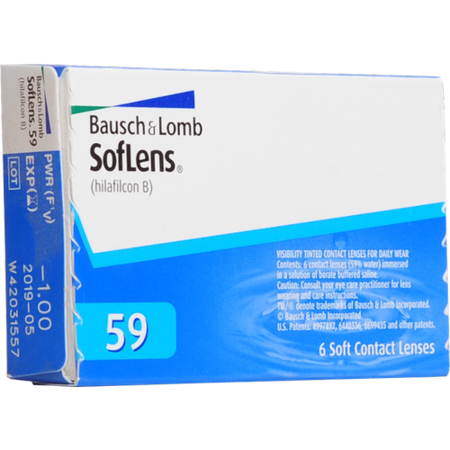   Bausch & Lomb SofLens 59, 6 ., R 8,6, D -3   , -, 