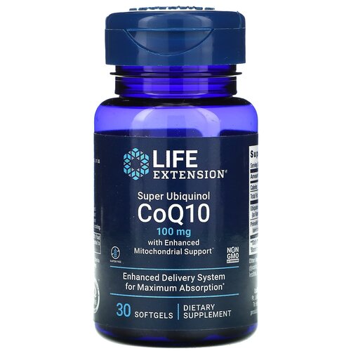 ���������� ������� Life Extension Super Ubiquinol CoQ10 with Enhanced Mitochondrial Support, 50 �, 100 ��, 30 ��.