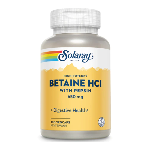 Solaray Betaine HCL with Pepsin 650  100    , -, 