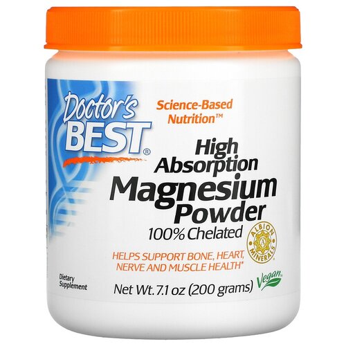  Doctor's Best High Absorption Magnesium, 200 , 200    , -, 