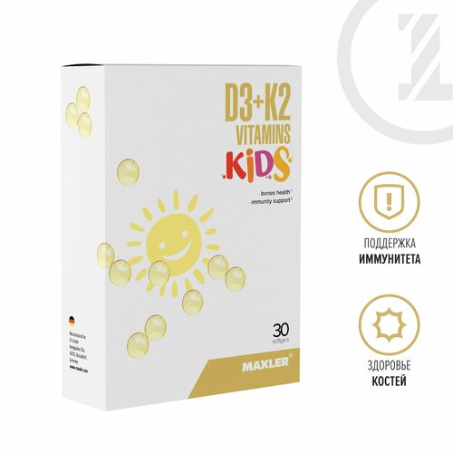     +  3 Maxler D3+K2 Vitamins Kids 30 .   , -, 