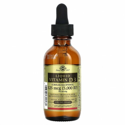 ���������� Solgar Liquid Vitamin D3 (������ ������� �3 ) 125 ��� (5000 IU) 59 �� � ������������ ������ (Solgar)